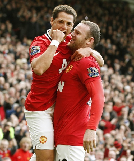 Wayne Rooney và Javier Hernandez tiếp tục làm nên hình ảnh chiến thắng của Man United. (xem tường thuật diễn biến trận Man United 2-0 West Brom)
